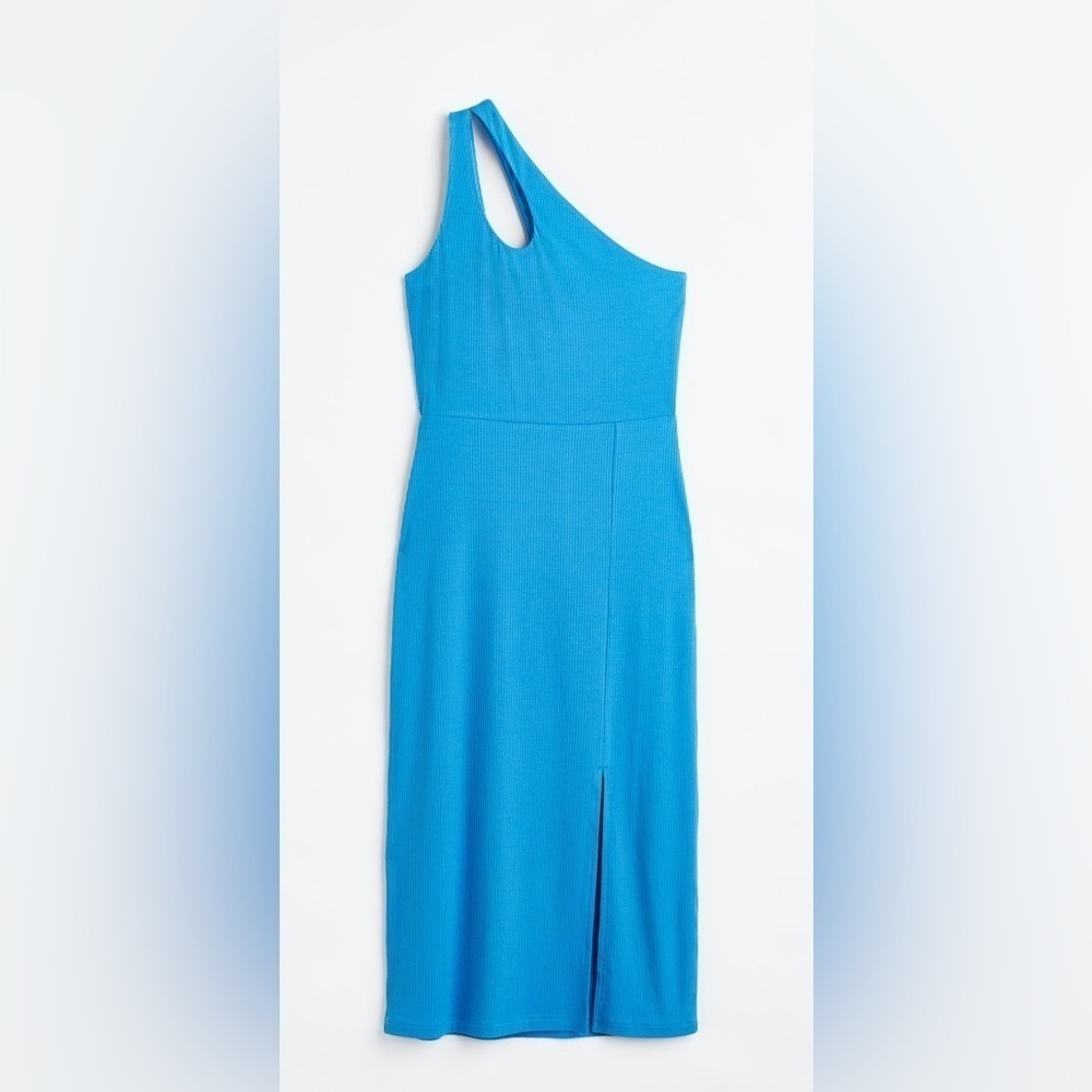 H&M One-Shoulder Ribbed Dress - Picture 3 of 6